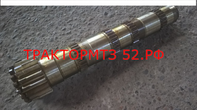 Вал МТЗ-1221 КПП вала промежуточного блока шестерен Вал МТЗ-1221 КПП вала промежуточного блока шестерен